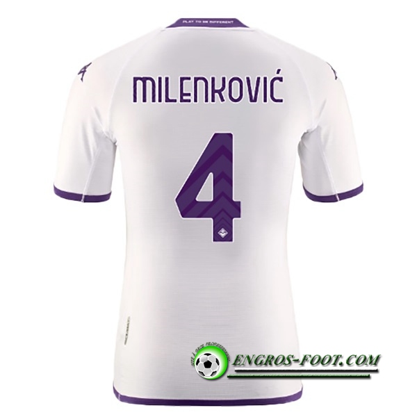 Maillot de Foot ACF Fiorentina (MILENKOVIĆ #4) 2022/23 Exterieur