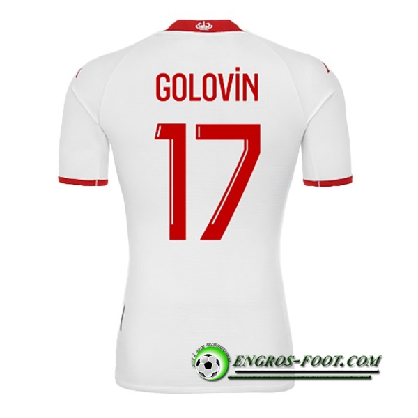 Maillot de Foot AS Monaco (GOLOVIN #17) 2022/23 Domicile