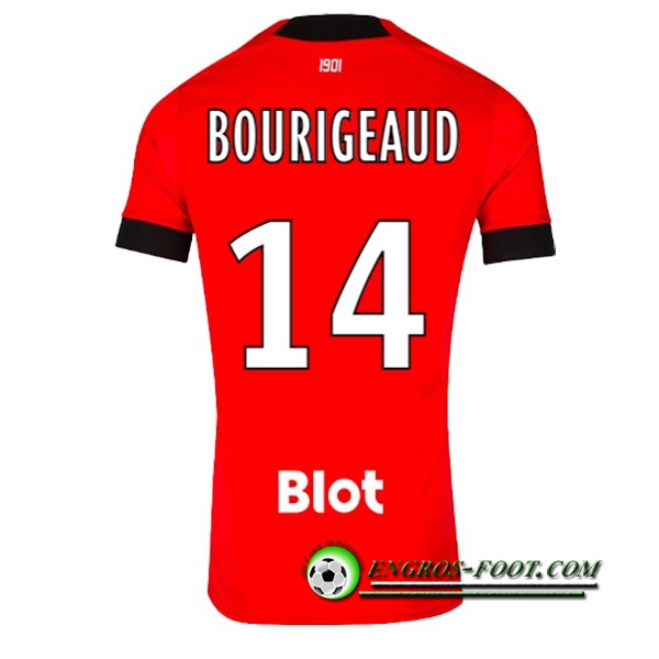 Maillot de Foot Stade Rennais (BOURIGEAUD #14) 2022/23 Domicile