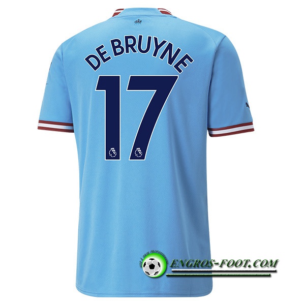 Maillot de Foot Manchester City (DE BRUYNE #17) 2022/23 Domicile