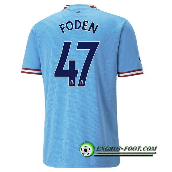 Maillot de Foot Manchester City (FODEN #47) 2022/23 Domicile