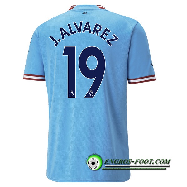 Maillot de Foot Manchester City (J.ALVAREZ #19) 2022/23 Domicile