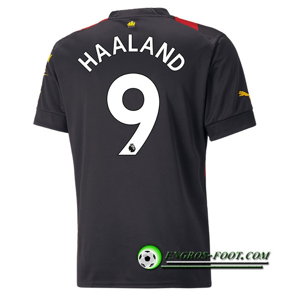 Maillot de Foot Manchester City (HAALAND #9) 2022/23 Exterieur