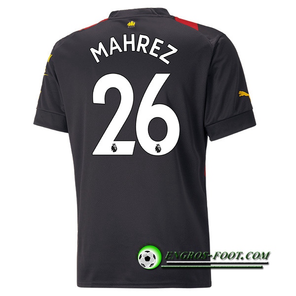 Maillot de Foot Manchester City (MAHREZ #26) 2022/23 Exterieur