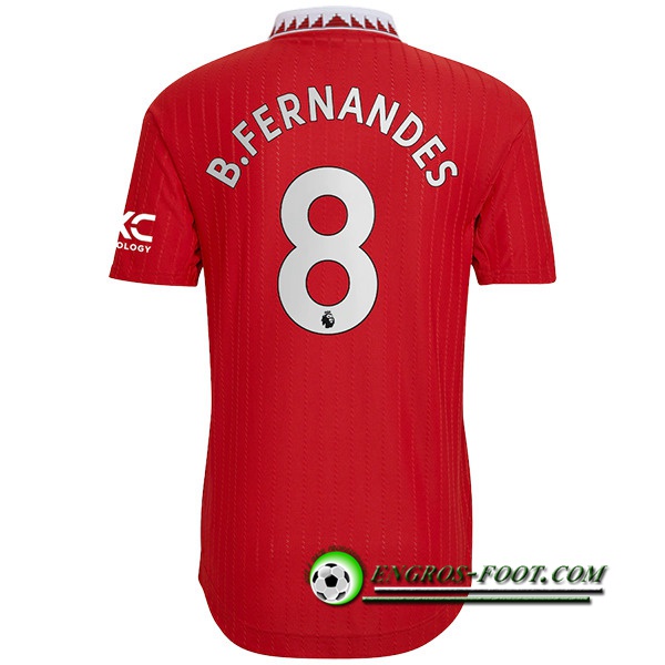 Maillot de Foot Manchester United (B. FERNANDES #8) 2022/23 Domicile