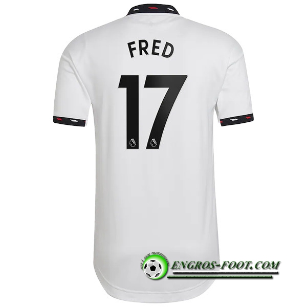 Maillot de Foot Manchester United (FRED #17) 2022/23 Exterieur