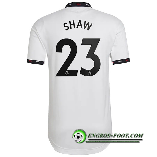 Maillot de Foot Manchester United (SHAW #23) 2022/23 Exterieur