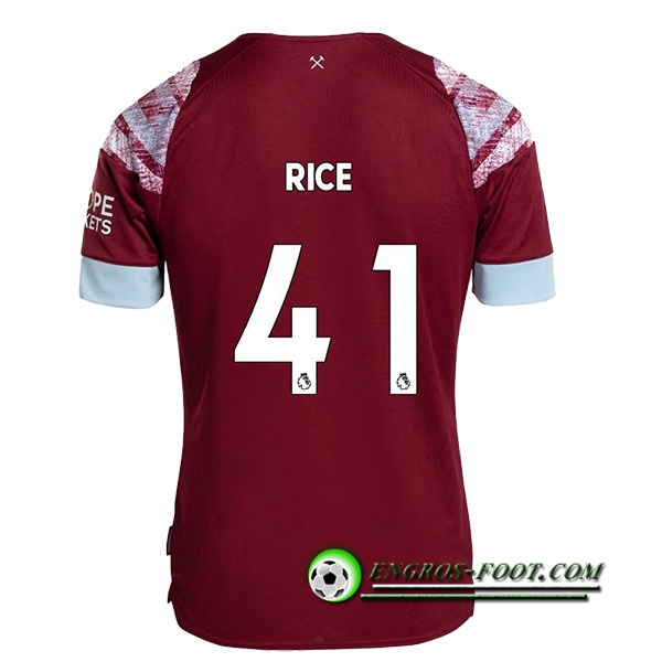 Maillot de Foot West Ham (RICE #41) 2022/23 Domicile