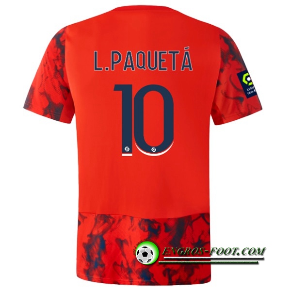 Maillot de Foot Lyon (L.PAQUETÁ #10) 2022/23 Exterieur