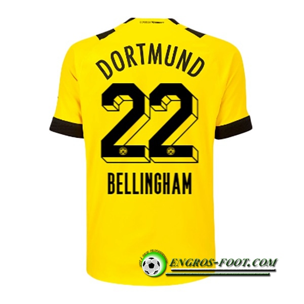 Maillot de Foot Dortmund BVB (BELLINGHAM #22) 2022/23 Domicile