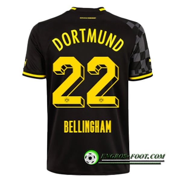 Maillot de Foot Dortmund BVB (BELLINGHAM #22) 2022/23 Exterieur