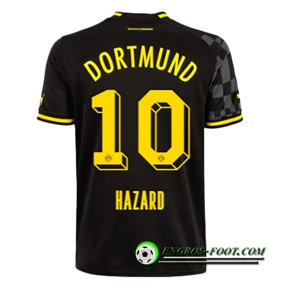 Maillot de Foot Dortmund BVB (HAZARD #10) 2022/23 Exterieur