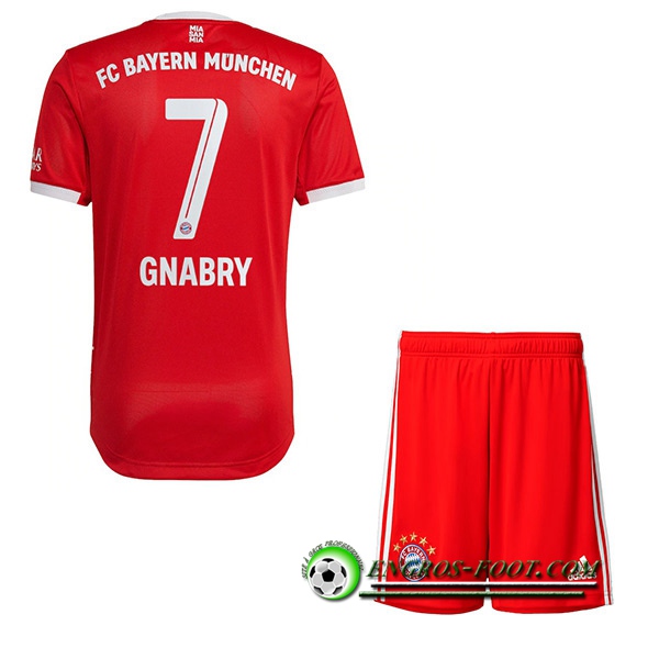 Maillot de Foot Bayern Munich (GNABRY #7) Enfants Domicile 2022/23