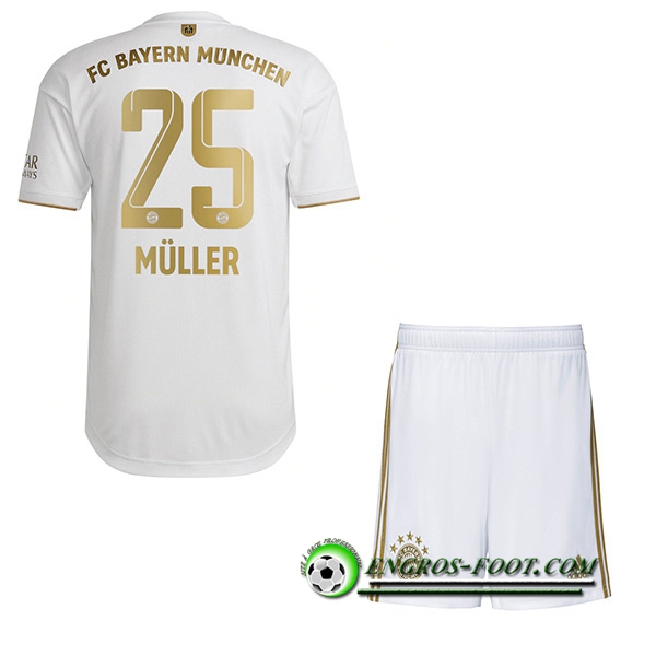 Maillot de Foot Bayern Munich (MÜLLER #25) Enfants Exterieur 2022/23