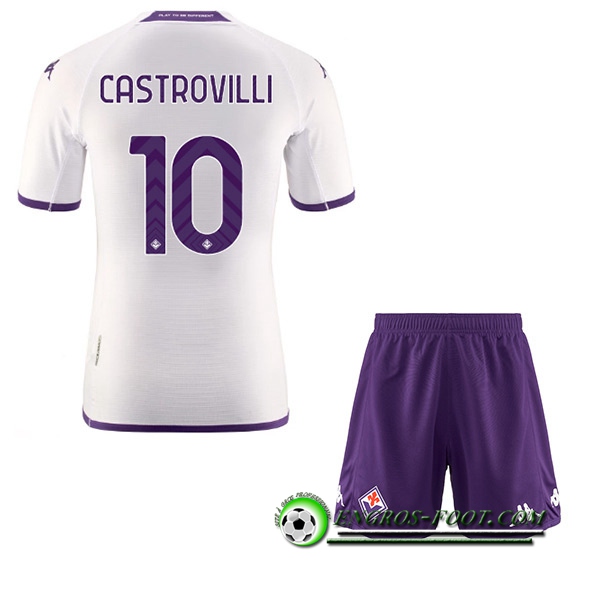 Maillot de Foot ACF Fiorentina (CASTROVILLI #10) Enfants Exterieur 2022/23