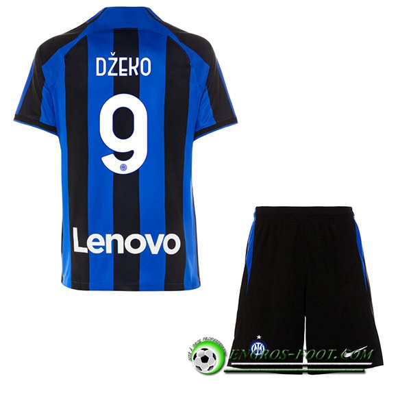 Maillot de Foot Inter Milan (DŽEKO #9) Enfants Domicile 2022/23