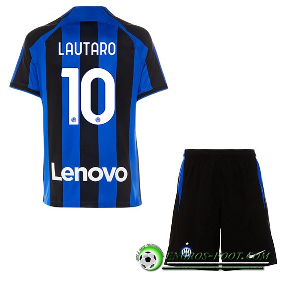 Maillot de Foot Inter Milan (LAUTARO #10) Enfants Domicile 2022/23