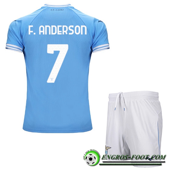 Maillot de Foot SS Lazio (F.ANDERSON #7) Enfants Domicile 2022/23