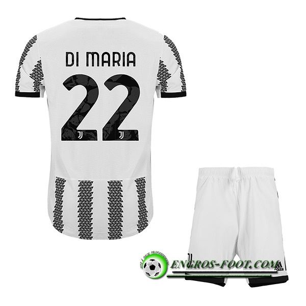 Maillot de Foot Juventus (DI MARIA #22) Enfants Domicile 2022/23