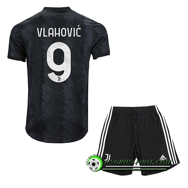 Maillot de Foot Juventus (VLAHOVIĆ #9) Enfants Exterieur 2022/23