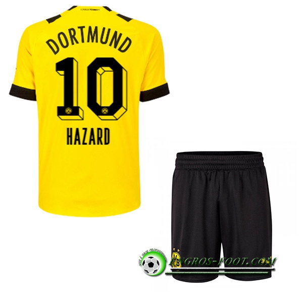 Maillot de Foot Dortmund BVB (HAZARD #10) Enfants Domicile 2022/23