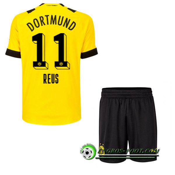 Maillot de Foot Dortmund BVB (REUS #11) Enfants Domicile 2022/23