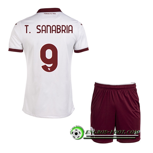 Maillot de Foot Torino (T. SANABRIA #9) Enfants Exterieur 2022/23