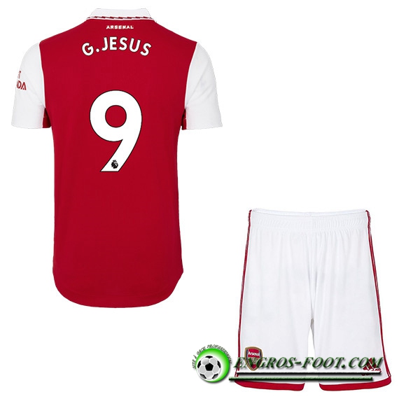 Maillot de Foot Arsenal (G.JESUS #9) Enfants Domicile 2022/23