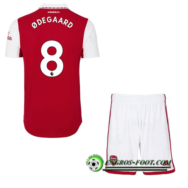 Maillot de Foot Arsenal (ODEGAARD #8) Enfants Domicile 2022/23