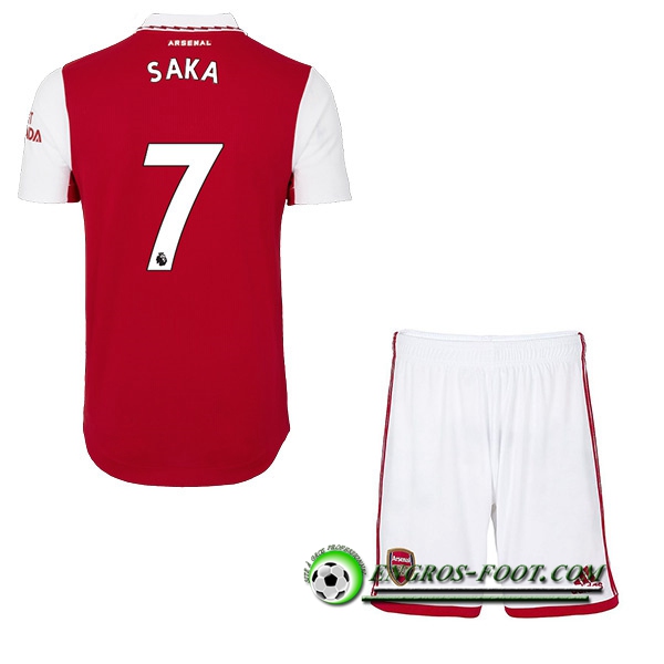 Maillot de Foot Arsenal (SAKA #7) Enfants Domicile 2022/23