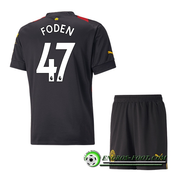 Maillot de Foot Manchester City (FODEN #47) Enfants Exterieur 2022/23