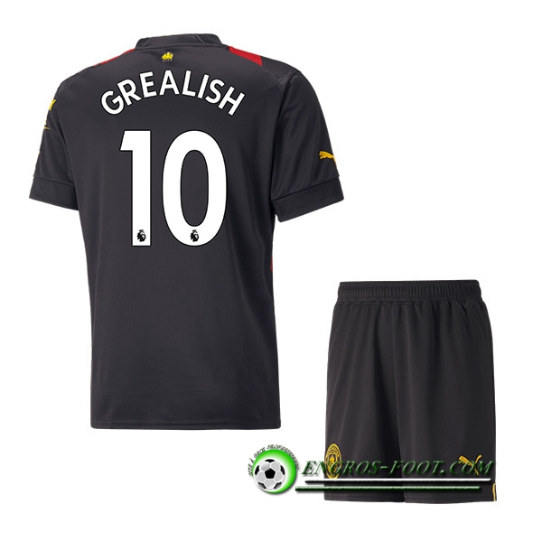 Maillot de Foot Manchester City (GREALISH #10) Enfants Exterieur 2022/23