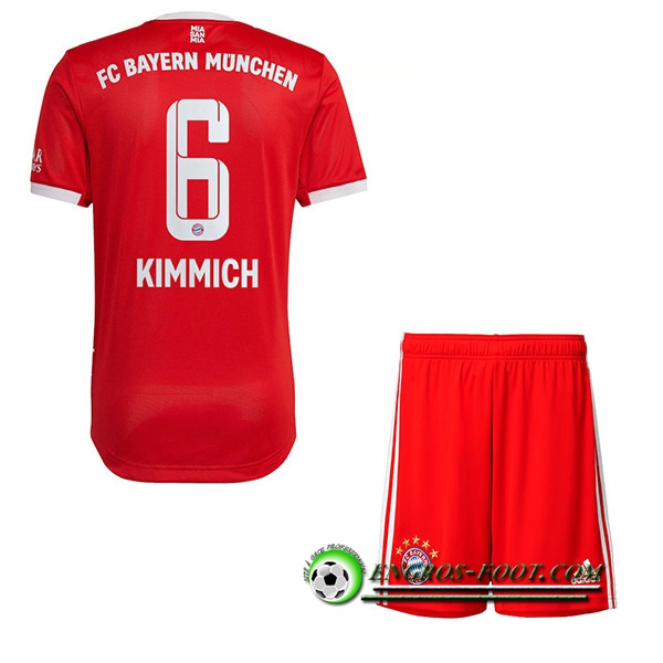 Maillot de Foot Bayern Munich (KIMMICH #6) Enfants Domicile 2022/23