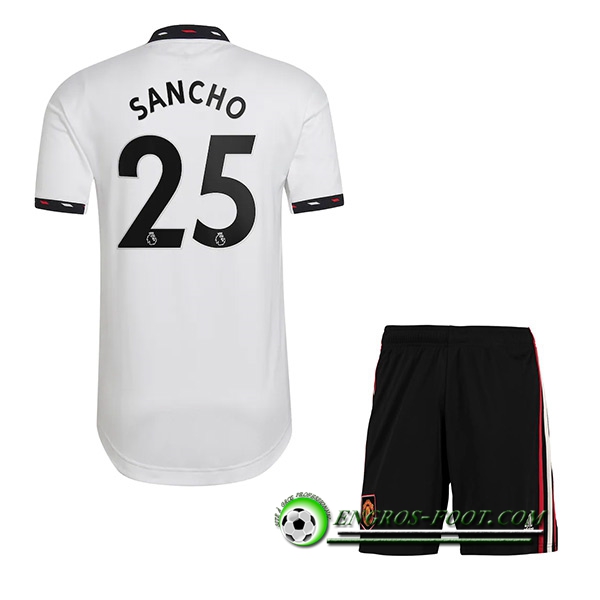 Maillot de Foot Manchester United (SANCHO #25) Enfants Exterieur 2022/23