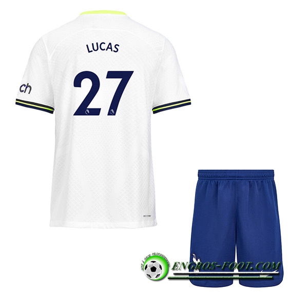 Maillot de Foot Tottenham Hotspur (LUCAS #27) Enfants Domicile 2022/23