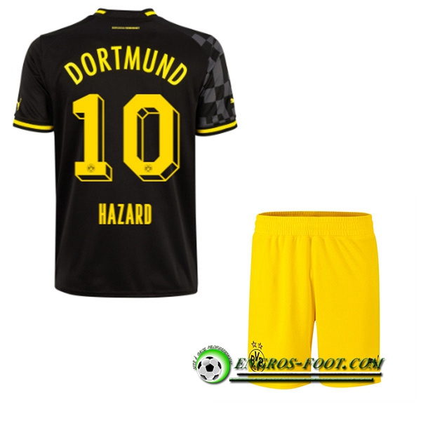 Maillot de Foot Dortmund BVB (HAZARD #10) Enfants Exterieur 2022/23