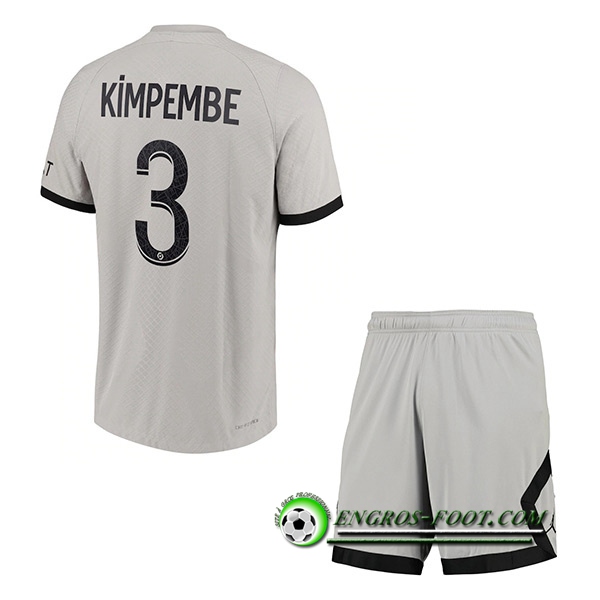 Maillot de Foot PSG (KIMPEMBE #3) Enfants Exterieur 2022/23