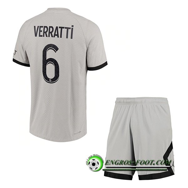 Maillot de Foot PSG (VERRATTI #6) Enfants Exterieur 2022/23