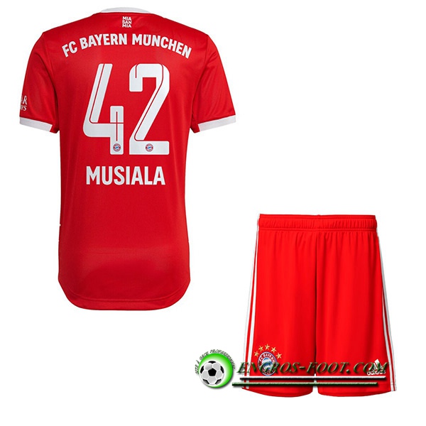 Maillot de Foot Bayern Munich (MUSIALA #42) Enfants Domicile 2022/23