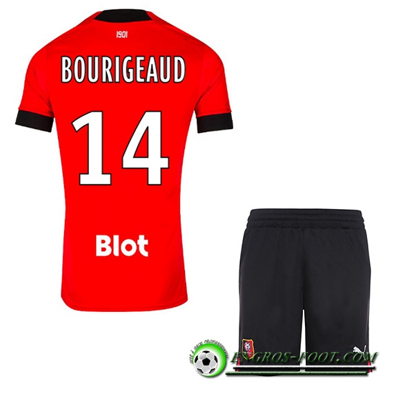 Maillot de Foot Stade Rennais (BOURIGEAUD #14) Enfants Domicile 2022/23