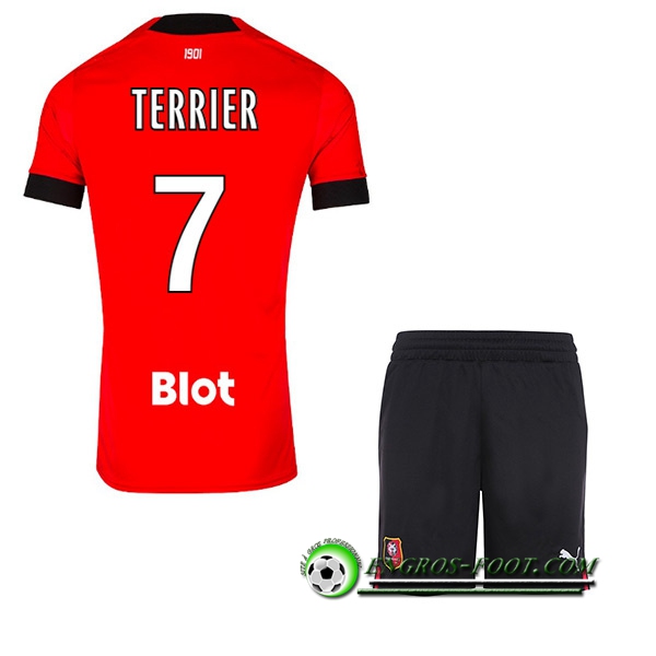 Maillot de Foot Stade Rennais (TERRIEER #7) Enfants Domicile 2022/23