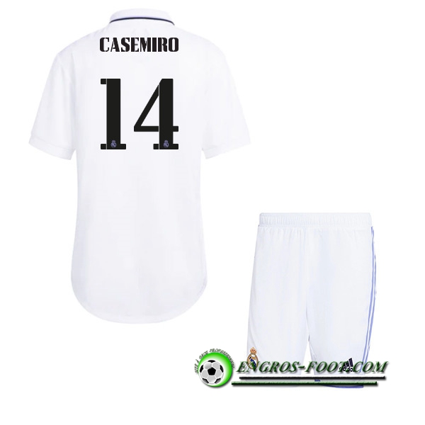 Maillot de Foot Real Madrid (CASEMIRO #14) Enfants Domicile 2022/23