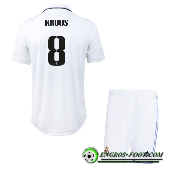 Maillot de Foot Real Madrid (KROOS #8) Enfants Domicile 2022/23