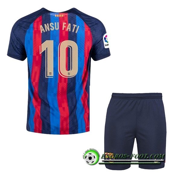 Maillot de Foot FC Barcelone (ANSU FATI #10) Enfants Domicile 2022/23