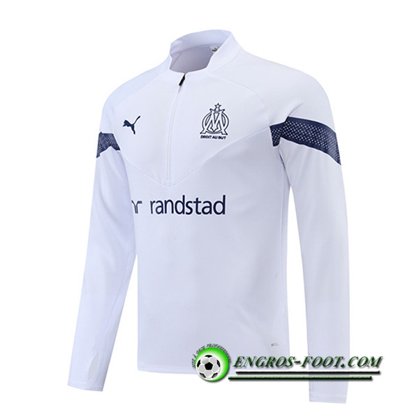 Sweatshirt Training Marseille Blanc 2022/2023