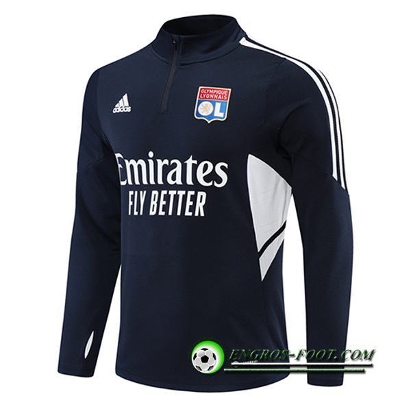 Sweatshirt Training Lyon Bleu Marin 2022/2023