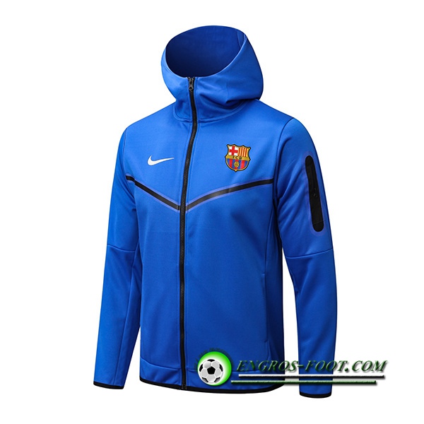 Veste A Capuche FC Barcelone Bleu 2022/2023