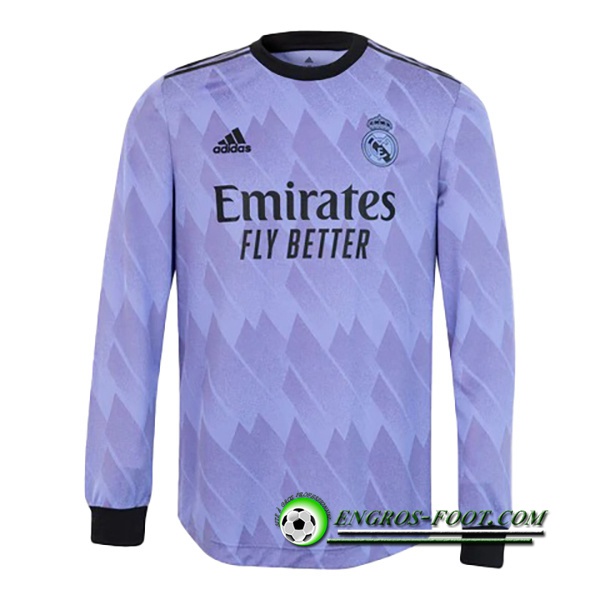 Nouveau Maillot de Foot Real Madrid Exterieur Manches Longues 2022/2023