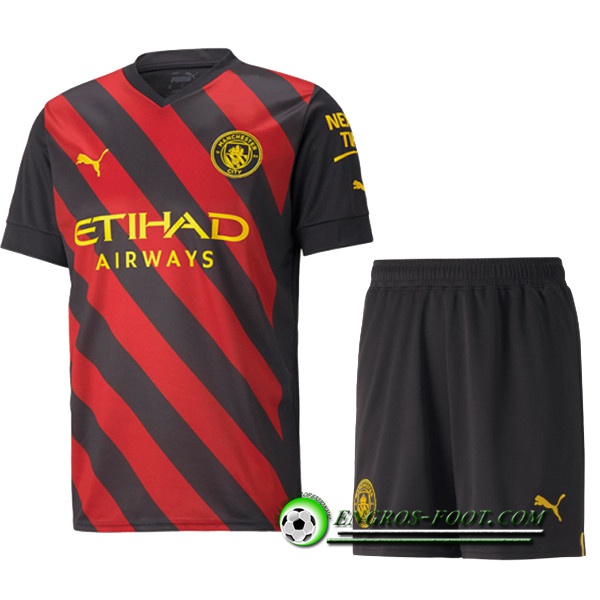 Nouveau Maillot de Foot Manchester City Enfant Exterieur 2022/2023