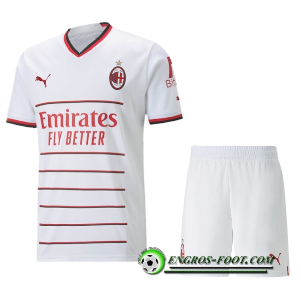 Nouveau Maillot de Foot Milan AC Enfant Exterieur 2022/2023